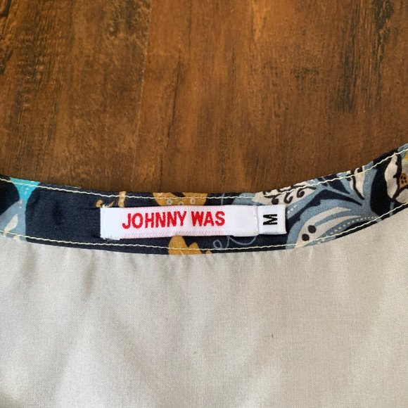 JOHNNY WAS Shining Agatha Silk Shirt Button Down Top RARE!!! - Picture 11 of 13